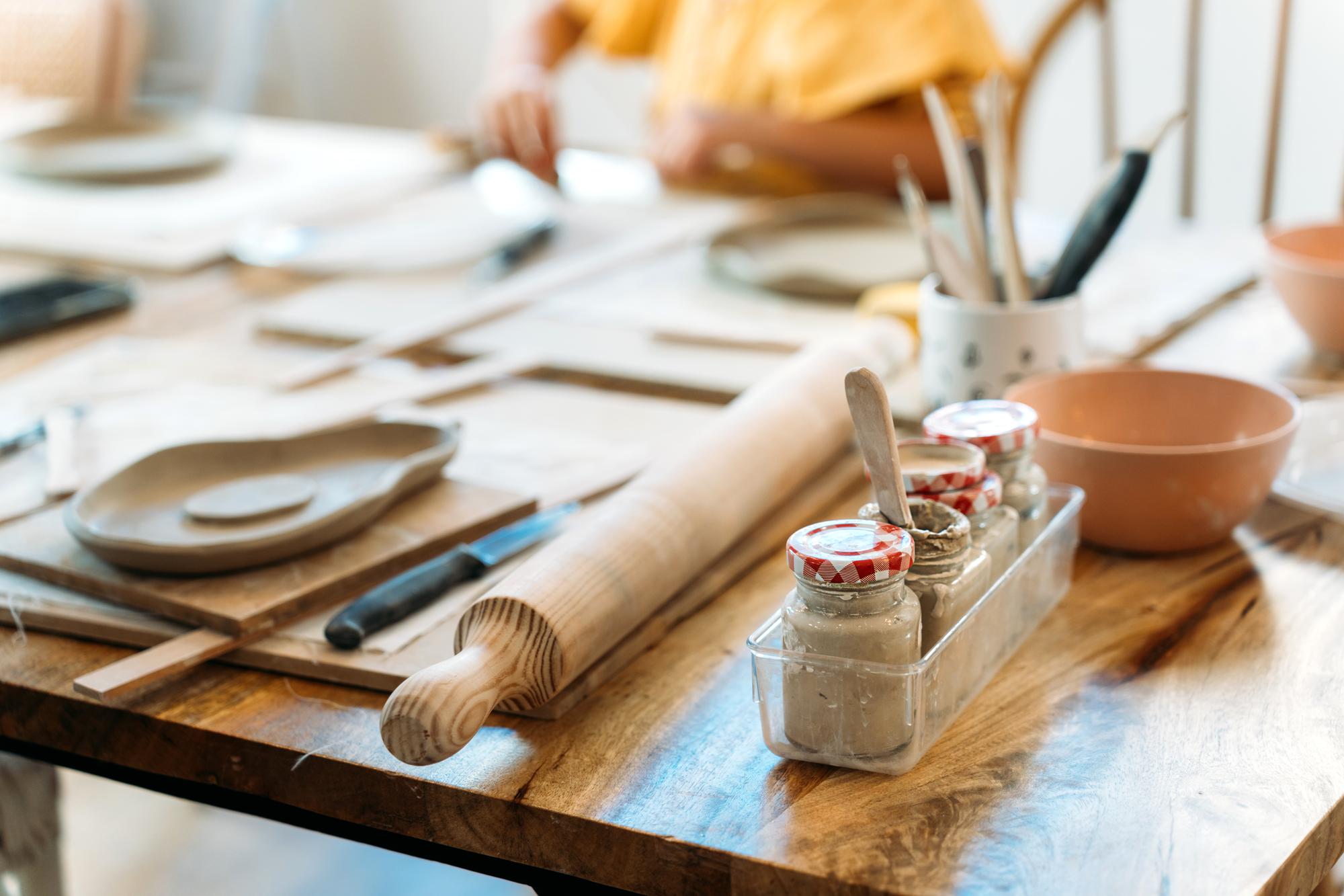 Interior of a small culinary workshop